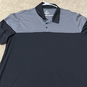 Adidas Men's Polo Shirt in Black and Gray